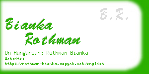 bianka rothman business card
